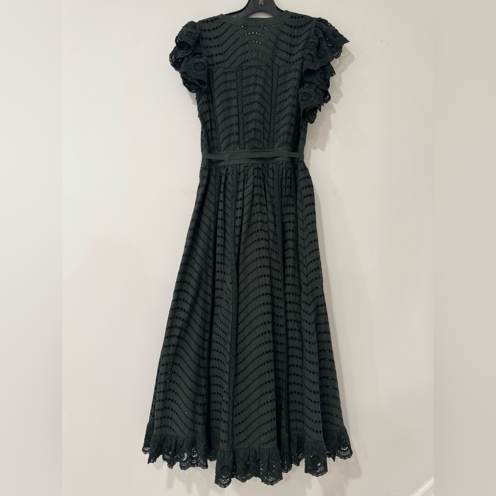 ULLA JOHNSON Olga broderie anglaise cotton midi dress - Picture 7 of 12